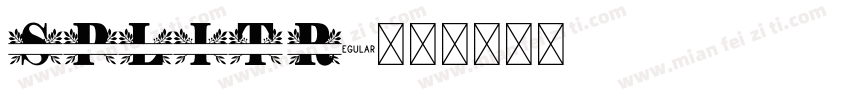 SPLIT Regular字体转换